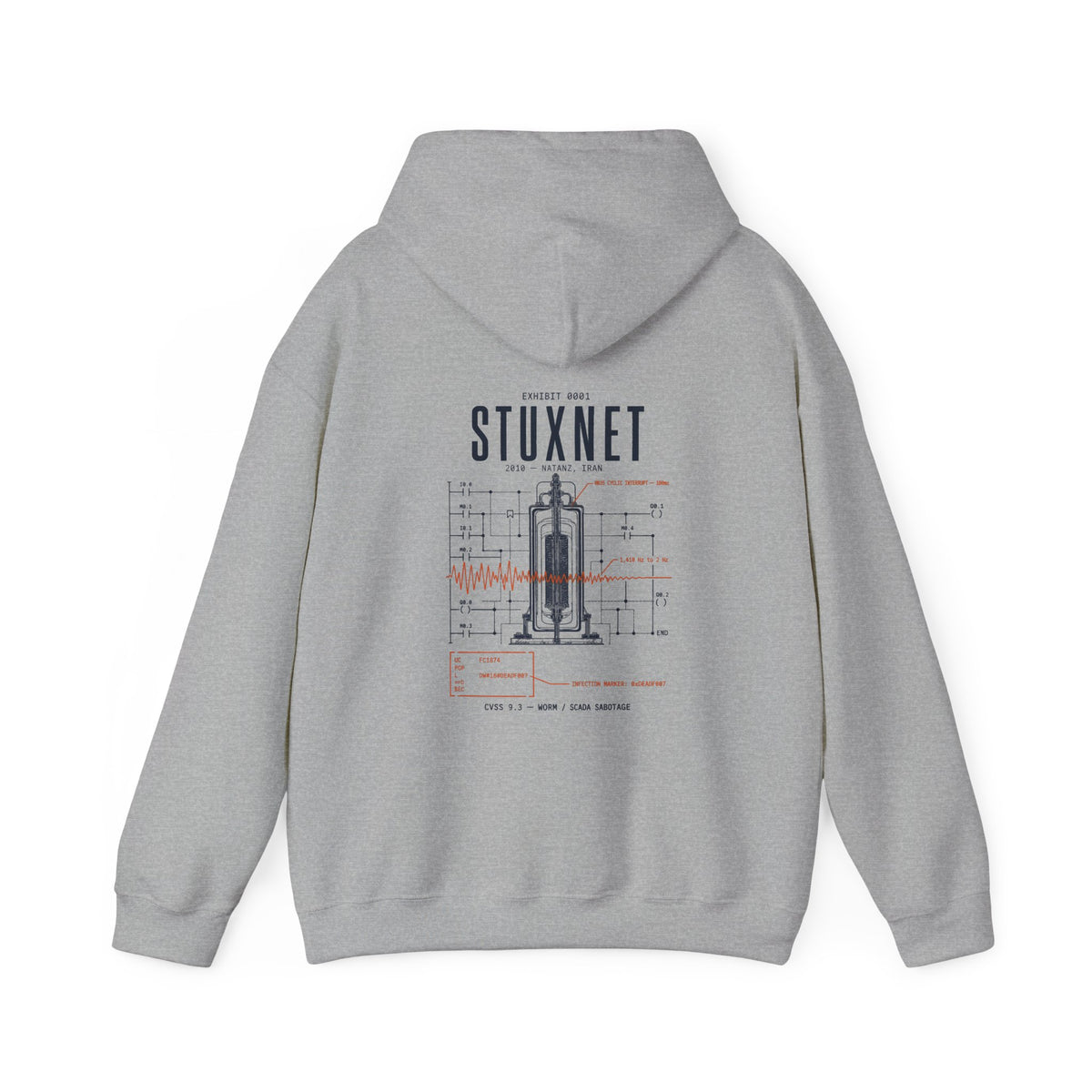 EXHIBIT 0001 — STUXNET HOODIE